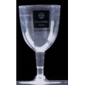 5 Oz. Clear Polystyrene 2 Piece Wine Glass